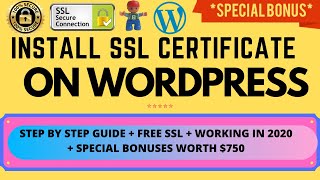 How To Install SSL Certificate On WordPress In SiteGround For Free 👉 Step By Step In 2020