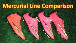 Superfly 4 vs Vapor 10 vs Veloce 2 vs Victory 5 - Nike Mercurial Line Comparison + Review