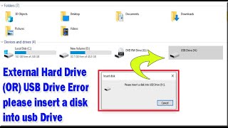 How to fix Please insert a disk into USB drive error without losing data Fix this Error