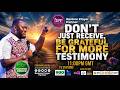 🔴 LIVE | RESTORE PRAYER PARTNER - DON'T JUST RECEIVE, BE GRATEFUL FOR MORE TESTIMONY - 3RD JUNE 2026