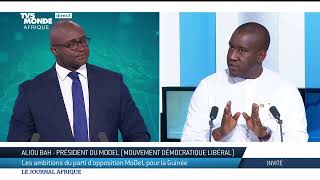 Guinée : Aliou Bah, du parti MoDeL, critique les autorités