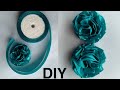 Easy DIY / How to make a perfect tulle pom poms flower tutorial / Ribbon Flower in just few minutes