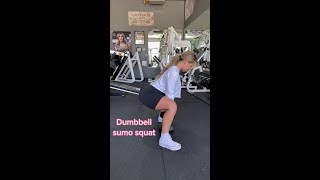 Dumbbell Sumo Squat