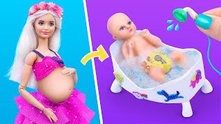 12 DIY Baby Doll Hacks and Crafts / Miniature Baby, Cradle, Diapers and More!