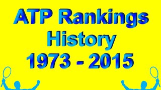 🎾 ATP Rankings History from 1973 to 2015 🎾 Part # 1 - 5 🎾