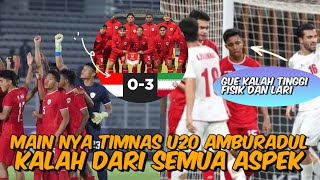 Timnas Indonesia U-20 kalah ,Pengamat: Garuda Muda Kalah Segalanya,dari Taktik hingga Mental Bermain