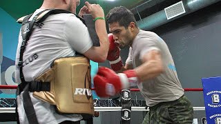 ZURDO RAMIREZ LOOKING TO BUST BIVOL'S RIBS WITH MEXICAN FIREPOWER! FIRST LOOK TRAINING FOR BIVOL