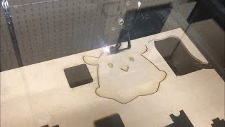 【レーザー加工機】めんだこのコースターを作る (Laser cutting machine)