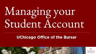 Managing your Student Account for Graduate Students Webinar