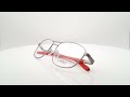 spine sp2419 815 plata rojo fullrim gafas anteojos montura Óptica