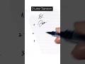 How to sign the Letter O? #shorts #signature #viral #namesign #signatureideas #signatureartist