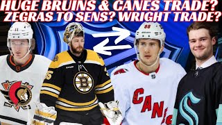 NHL Trade Rumours - Huge Bruins & Canes Trade? Zegras to Sens? Zadorov Leaving VAN? Utah Top 6 Names