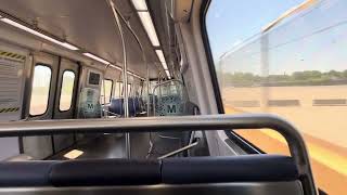 WMATA Silver Line train quick ride from Minnesota Ave to Stadium Armory #wmata