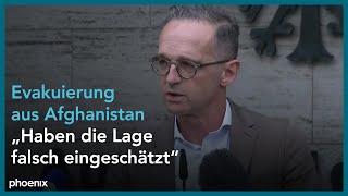 Heiko Maas zur aktuellen Situation in Afghanistan