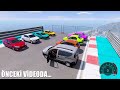 Üstü açık lüks arabalar zorlu uçma parkurunda yarışıyor gta 5