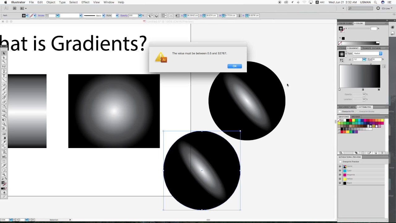 How To Use Gradient Tool In Adobe Illustrator Very Easy Learn Youtube