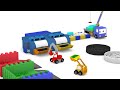 the bumper cars learn with tiny trucks dino the dinosaur and trucks bulldozer crane excavator