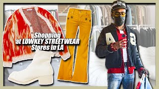 Shopping at LOWKEY STREETWEAR STORES in LA | New Pickups + Men's Skin Care Routine