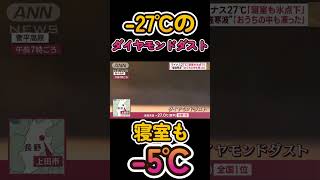 27℃ 菅平高原のダイヤモンドダスト