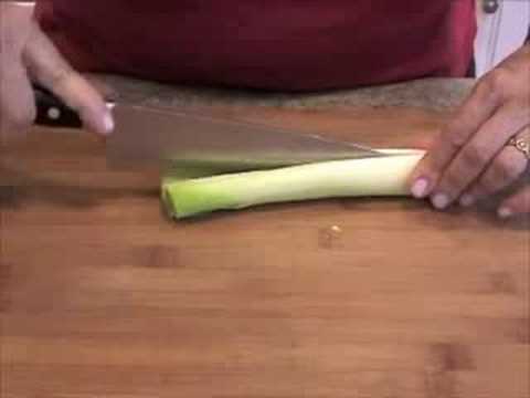 Very simple essentials: how to clean and cut a leek