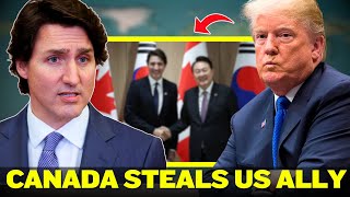 Canada Ditches the US and Steals US Ally South Korea to To trade at 0% Tariffs.  CANADA WINS!