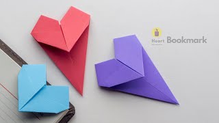Origami Heart Bookmark | Craft Ideas With Paper | Paper Craft | DIY