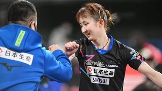 パリ五輪で左腕痛めた早田ひな、3―0で横井咲桜下して復帰後初勝利　WTTスターコンテンダー