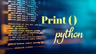 Print Function In Python #2