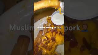 Muslim eats pork for first time…#explore#haram#muslim#pork