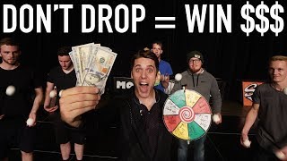 LAST PERSON JUGGLING WINS THE CASH! *Don't drop challenge*