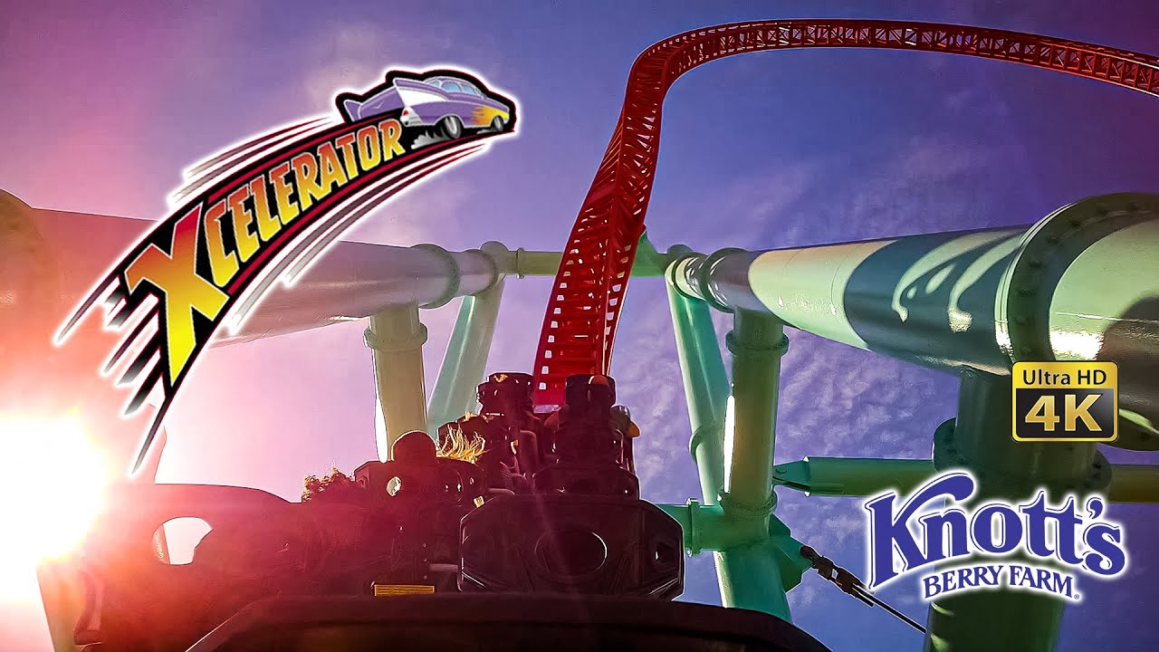 2022 Xcelerator Roller Coaster On Ride Back Row 4K POV Knott's Berry ...