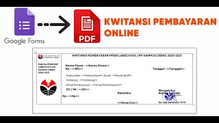 cara buat kwitansi online di google forms jadinya PDF & langsung terkirim ke email