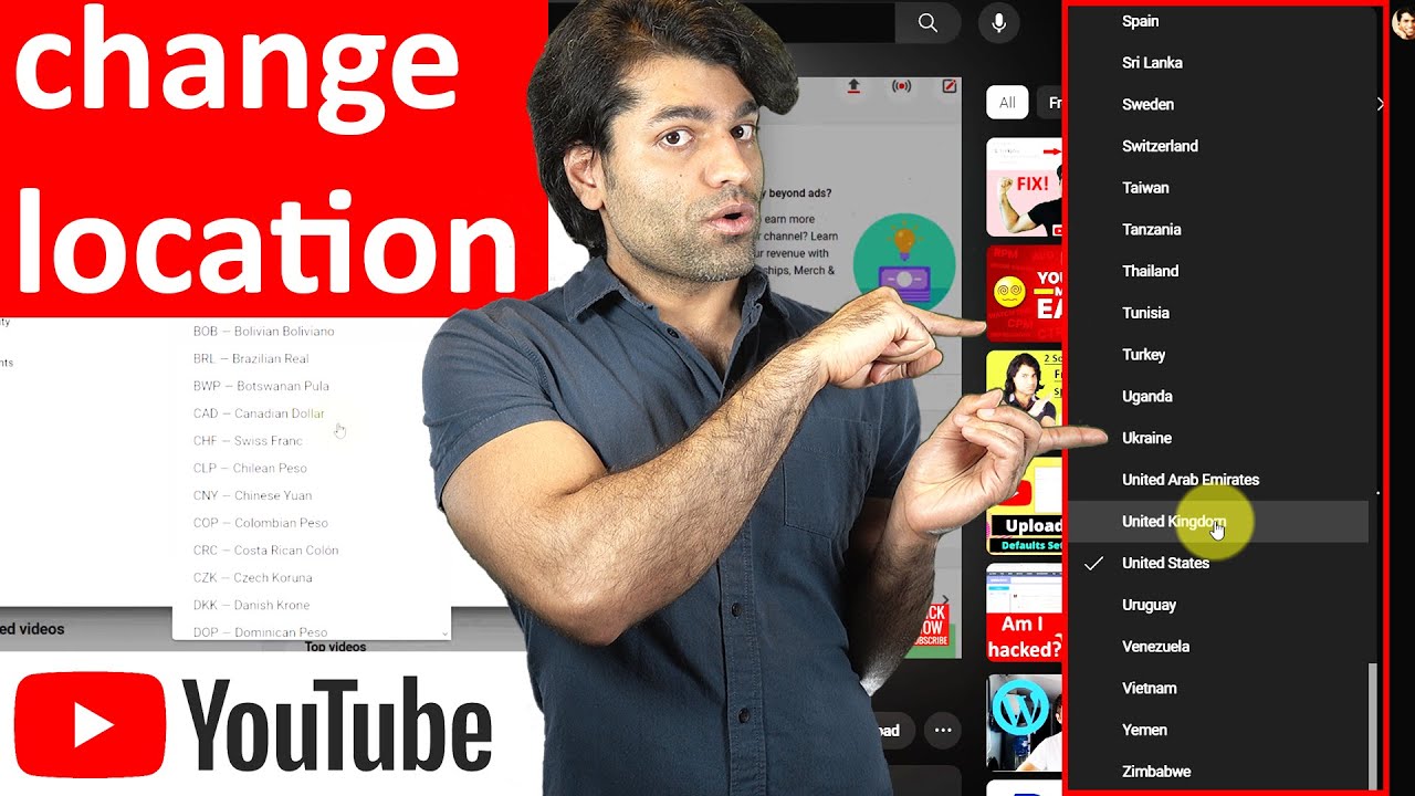 How To Change Youtube Location Youtube