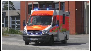 [4 Frontblitzer + Spiegelblitzer!] Baby-Notarztwagen Feuerwehr Lübeck Wache 1