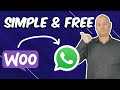 Woocommerce WhatsApp Order Notification FREE Plugin | Wordpress 2021
