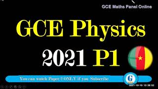 GCE O Level Physics June 2021 Paper 1 and Paper 2 | Correction