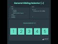 Learn CSS General Sibling Selector in 18 Seconds
