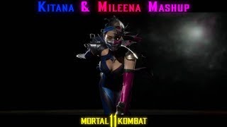 Kitana Mileena Mashup Pose - Mortal Kombat 11