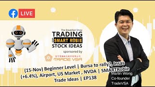 (15-Nov) Beginner Level | Bursa to rally? Insas (+6.4%) | SMARTRobie Trade Ideas | EP138
