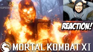 REACTION TO MORTAL KOMBAT 11 REVEAL TRAILER! - Mortal Kombat 11 Reveal Trailer Reaction
