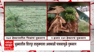 Crop loss Dhule : शिरपूर तालुक्यात अवकाळी पावसामुळे नुकसान