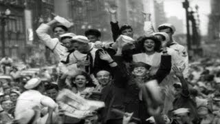 HD Stock Footage V-J Day America Celebrates End Of War With Japan