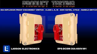 30A Explosion Proof Disconnect Switch - Class I, II, III - 600V Rated, 3-pole - Handle Switch