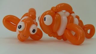 How To Make A Balloon Like Clown Fish Nemo - Balloon Animals Palm Beach