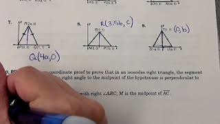 Workbook 4-8: Triangles and Coordinate Proof