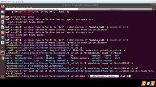 Hello World Kernel Module