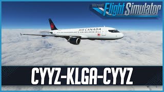 MSFS LIVE | *NEW* FREE Model Matching (FSLTL) | Real World Air Canada OPS into NYC + GSX Pro + WU11