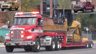 *EXTREMELY RARE* LAFD *NEW* Dozer 45 *NEW* USAR Utility 88 \u0026 Dozer Tender 1 Responding Urgently