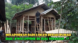 Info Terbaru Dari Lokasi Bedah Rumah Bah Bubuh. Atap Sudah Terpasang. Bentuk Rumah Semakin Terlihat.