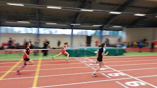 Hania 60m 9.27, tor 2 eliminacje Deutsch- Polnisches Hallenmeeting des LC Cottbus 11.01.2020